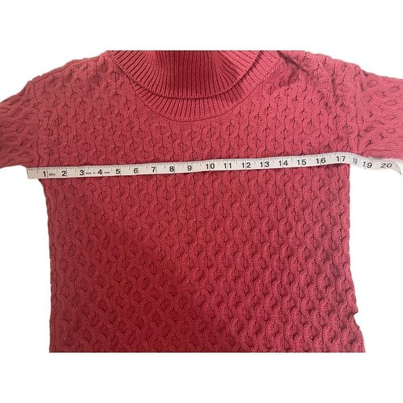 Motherhood Maternity Sweater Cowl Neck Cotton Blend Coral Pink Small - Picture 6 of 8